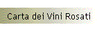 Carta dei Vini Rosati